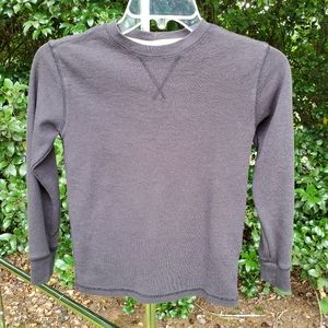 Boys Faded Glory Black Long Sleeve Thermal Set Of 3 Shirts / Size Medium (8)